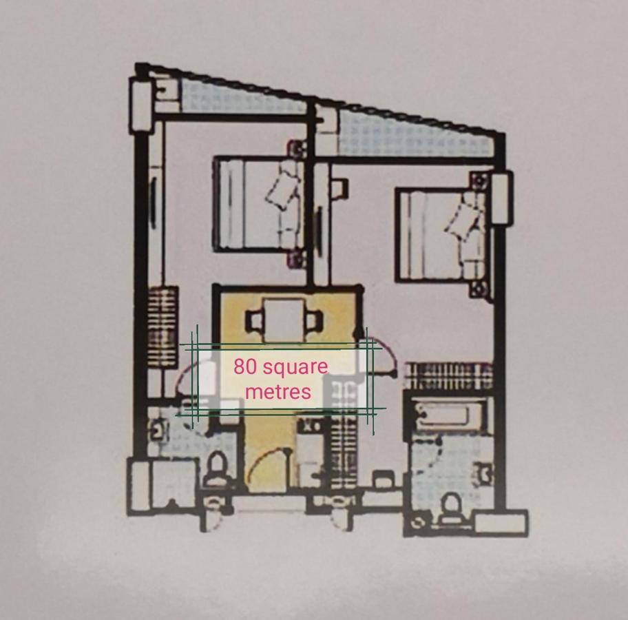 U-Home Private 80-86sqm adjustable 2bedrooms Wooden Decor 80平米 Chiang Mai Eksteriør billede
